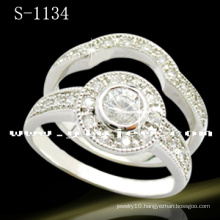 White 925 Silver Wedding Ring Jewelry (S-1134. JPG)